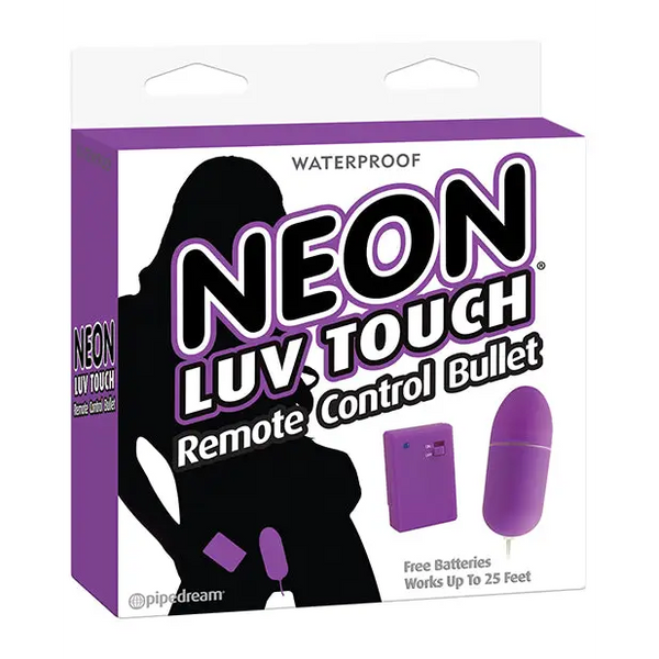 Neon Luv Touch Remote Control Bullet - Purple - Stimulators