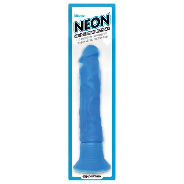 Neon Luv Touch Silicone Wall Banger - Blue - Dongs & Dildos