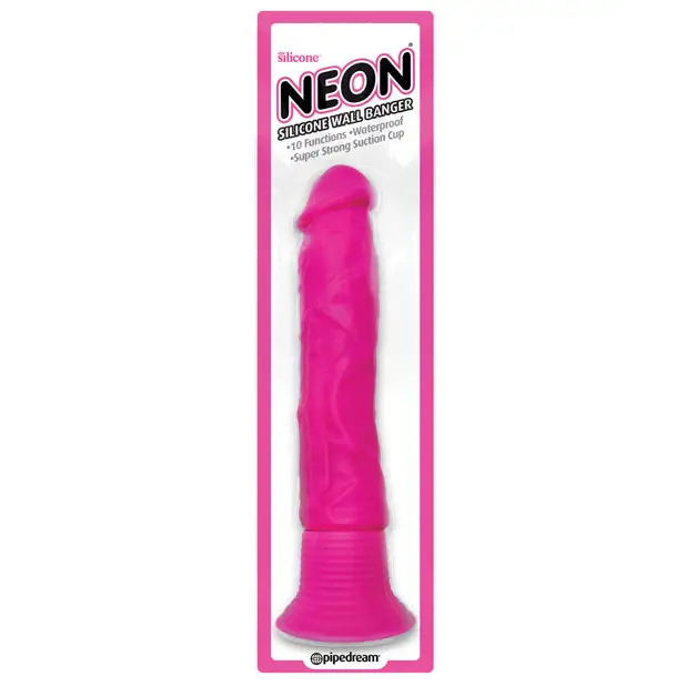 Neon Luv Touch Silicone Wall Banger - Pink - Dongs & Dildos