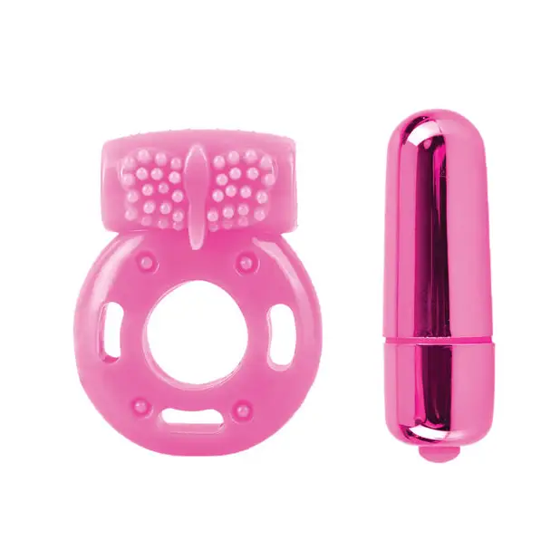Neon Luv Touch Vibrating Couples Kit - Pink - Vibrators