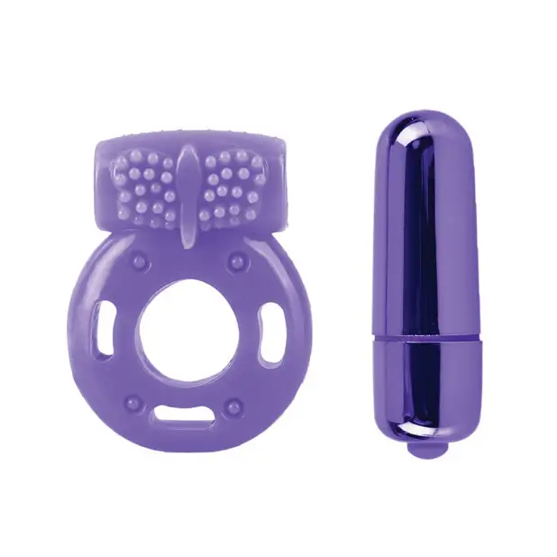 Neon Luv Touch Vibrating Couples Kit - Purple - Vibrators