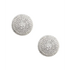 Neva Nude Burlesque Big O Crystal Jewel Reusable Silicone Pasties - Silver O/S - Lingerie - Packaged