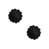 Neva Nude Burlesque Nightfall Roses Reusable Silicone Pasties - Black O/S - Lingerie - Packaged