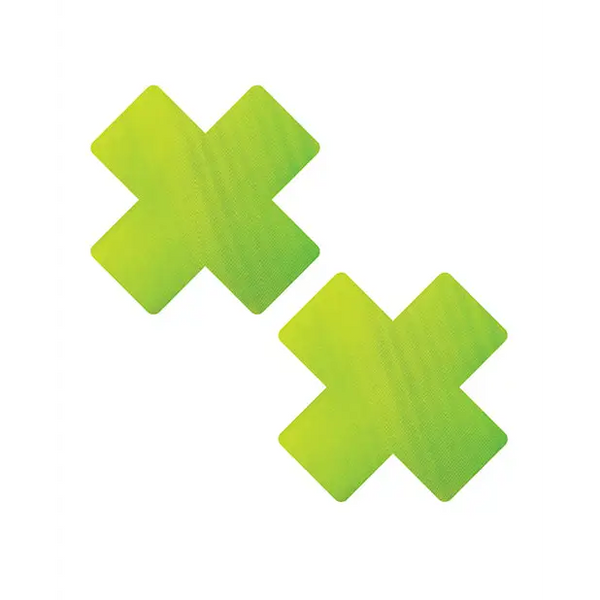 Neva Nude Chameleon Color Changing X Factor Pasties - Green/Yellow - Lingerie - Packaged