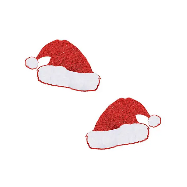 Neva Nude Freaking Awesome Glitter Santa Hat Pasties - Red O/S - Lingerie - Packaged