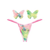 Neva Nude Naughty Knix Rainbow Sherbet Velvet G-String & Pasties - (Color Varies) Multi O/S - Lingerie - Packaged