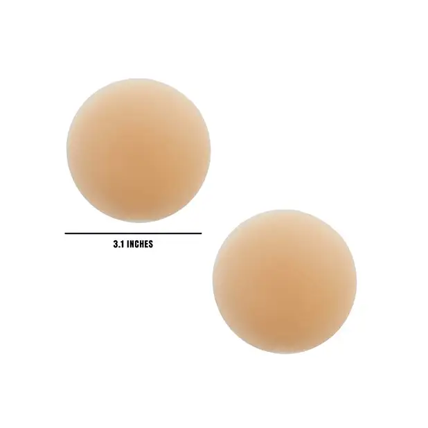 Neva Nude Nudie Patootie Skin Invisible Reusable Silicone Pasties - Nude O/S - Lingerie - Packaged