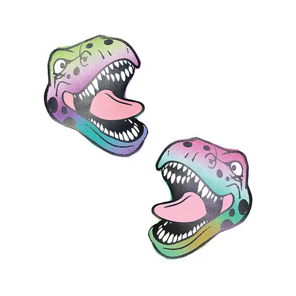 Neva Nude Reflective Dinosaur Pasties - Rainbow O/S - Lingerie - Packaged