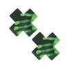 Neva Nude Temperature Reactive X Factor Pasties - Neon Green - Lingerie - Packaged