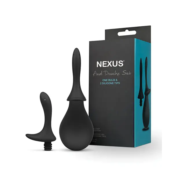 Nexus Anal Douche Set - Black - Anal Products