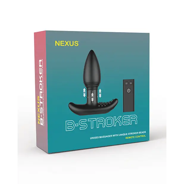 Nexus B-Stroker Unisex w/Rimming Beads - Black - Anal Products