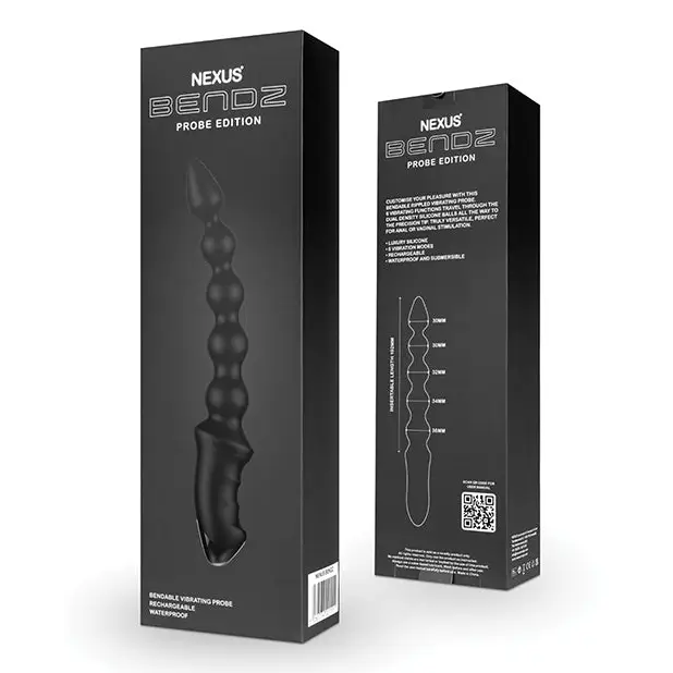 Nexus Bendz Bendable Vibrating Probe - Black - Anal Products