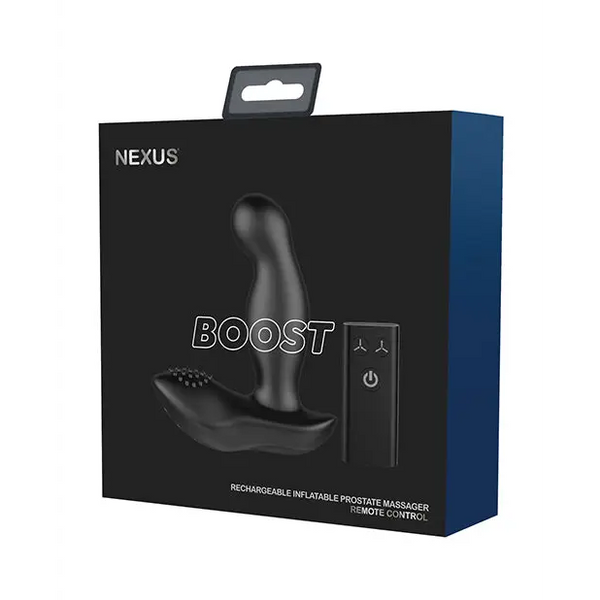 Nexus Boost Prostate Massager w/Inflatable Tip - Black - Anal Products