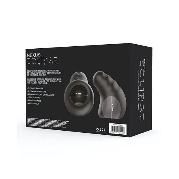 Nexus Eclipse Vibrating & Stroking Masturbator - Black - Dolls & Masturbators