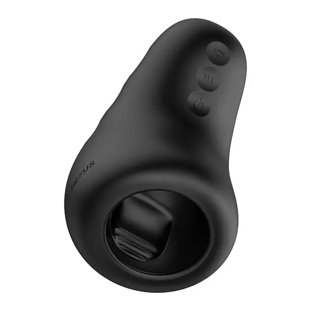 Nexus Eclipse Vibrating & Stroking Masturbator - Black - Dolls & Masturbators