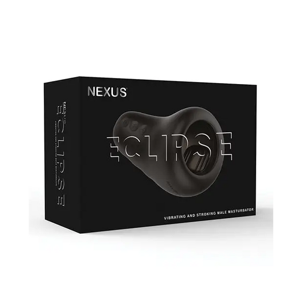 Nexus Eclipse Vibrating & Stroking Masturbator - Black - Dolls & Masturbators