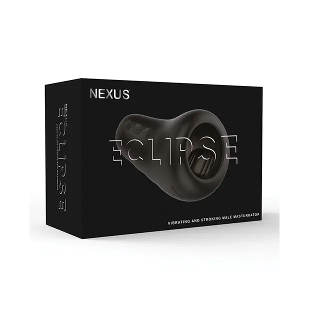 Nexus Eclipse Vibrating & Stroking Masturbator - Black - Dolls & Masturbators