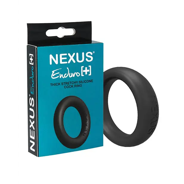 Nexus Enduro Plus Silicone Cock Ring - Black - Penis Enhancement