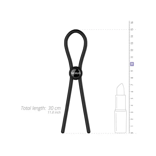 Nexus Forge Single Lasso - Black - Penis Enhancement