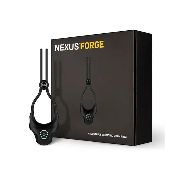 Nexus Forge Single Lasso Vibrating Cock Ring - Black - Penis Enhancement