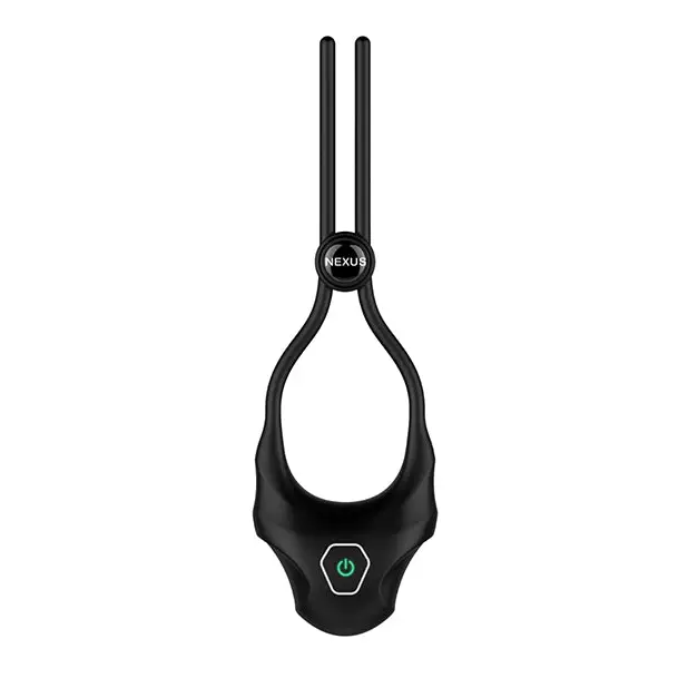 Nexus Forge Single Lasso Vibrating Cock Ring - Black - Penis Enhancement