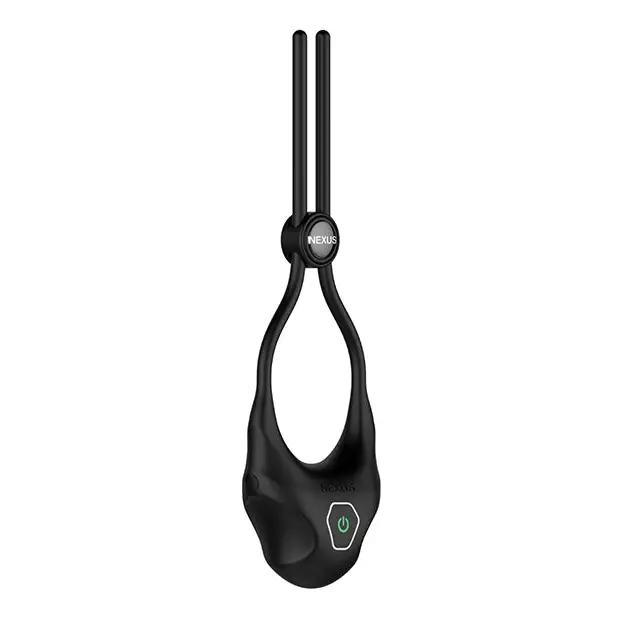 Nexus Forge Single Lasso Vibrating Cock Ring - Black - Penis Enhancement