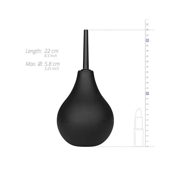 Nexus Non-Return Valve Anal Douche - 224 ml Black - Anal Products