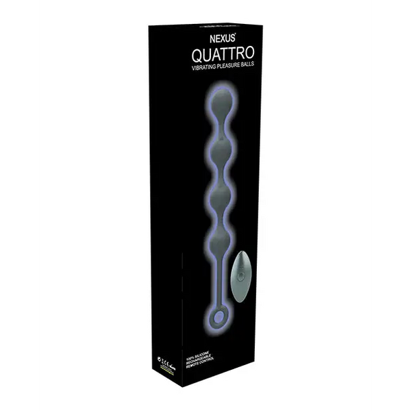 Nexus Quattro Vibrating Anal Balls - Black - Anal Products