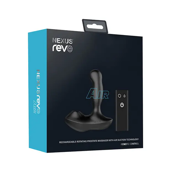 Nexus Revo Air Rotating Prostate Massager w/Suction - Black - Anal Products