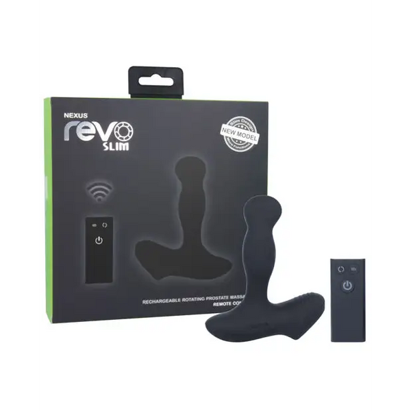 Nexus Revo Slim Rotating Prostate Massager - Black - Anal Products