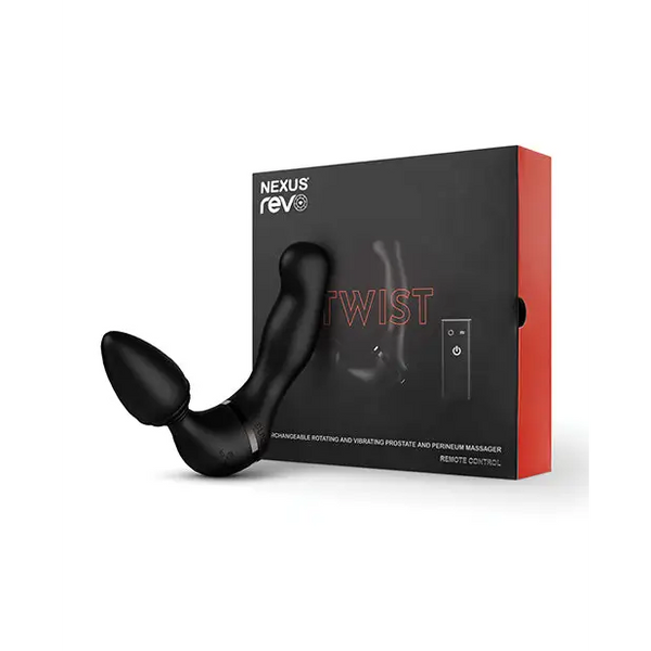 Nexus Revo Twist Rotating & Vibrating Massager - Black - Anal Products