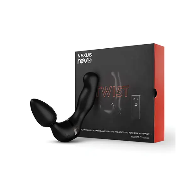 Nexus Revo Twist Rotating & Vibrating Massager - Black - Anal Products