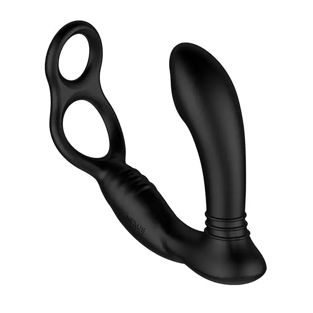 Nexus Simul8 Dual Anal & Perineum Cock & Ball - Black - Penis Enhancement