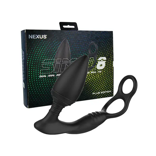 Nexus Simul8 Plug - Black - Penis Enhancement