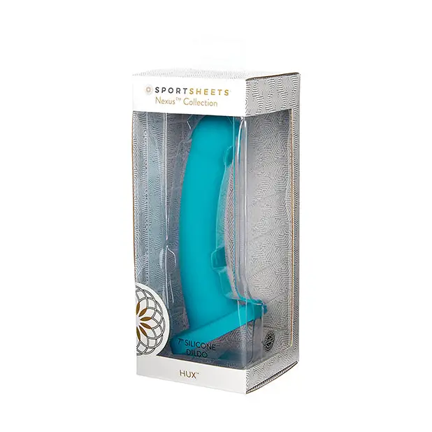 Nexus Solid Silicone 7’’ Dildo Hux - Turquoise - Dongs & Dildos