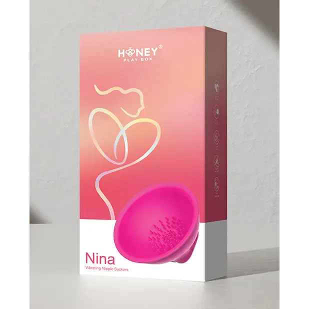 Nina Vibrating Nipple Suckers - Pink - Stimulators