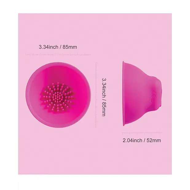 Nina Vibrating Nipple Suckers - Pink - Stimulators