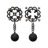 Nipple Grips Power Grip 4 Point Weighted Nipple Press - Black - Bondage Blindfolds & Restraints