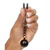 Nipple Grips Weighted Tweezer Nipple Clamps -Silver - Bondage Blindfolds & Restraints