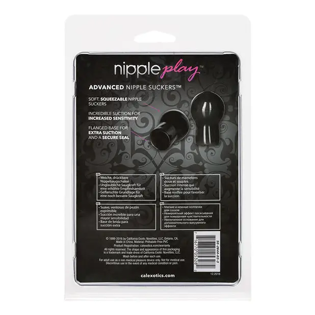 Nipple Play Advanced Nipple Suckers - Black - Stimulators