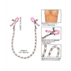 Nipple Play Crystal Chain Nipple Clamps - Pink - Bondage Blindfolds & Restraints