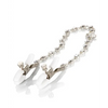 Nipple Play Crystal Nipple Clamps - Clear - Bondage Blindfolds & Restraints