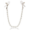 Nipple Play Crystal Nipple Clamps - Clear - Bondage Blindfolds & Restraints