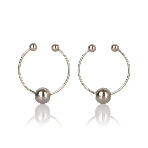 Nipple Play Nipple Jewelry - Silver - Bondage Blindfolds & Restraints