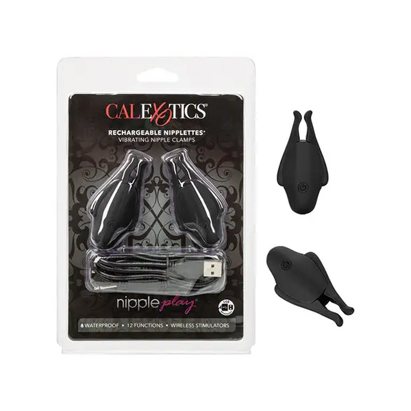 Nipple Play Rechargeable Nipplettes - Black - Stimulators