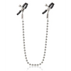 Nipple Play Silver Beaded Nipple Clamps - Bondage Blindfolds & Restraints