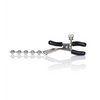 Nipple Play Silver Beaded Nipple Clamps - Bondage Blindfolds & Restraints