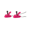 Nipple Play Vibrating Heated Nipple Teasers - Pink - Bondage Blindfolds & Restraints