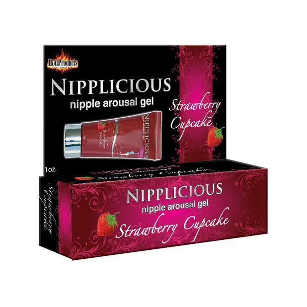 Nipplicious Nipple Arousal Gel - 1oz Strawberry - Body Toppings & Edibles