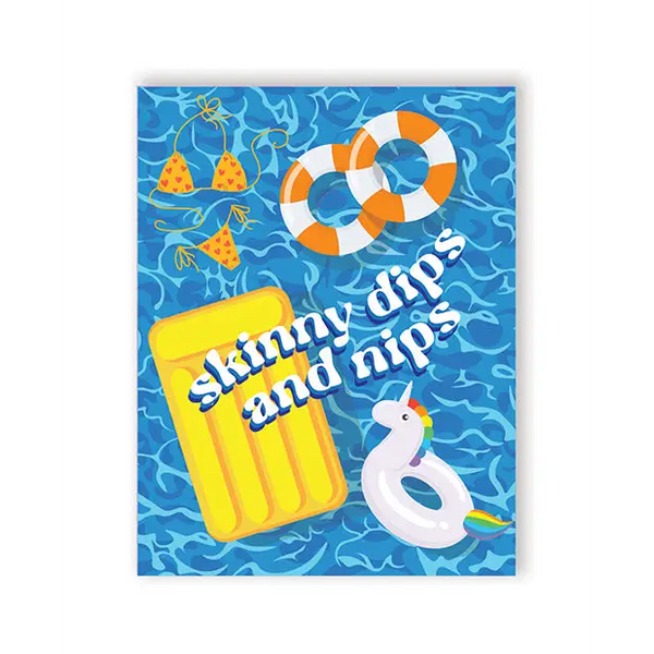 Nips And Dips Greeting Card - Bachelorette & Party Supplies